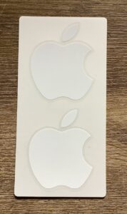 iphoneリンゴ ステッカー