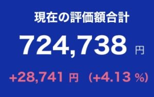 NISA 現在の評価額合計