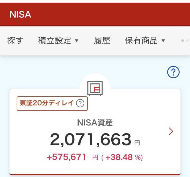 新NISA 2024年4月9日　つみたて投資枠